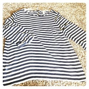 💕 Loft Sheer Striped 3/4 Length Blouse 💕