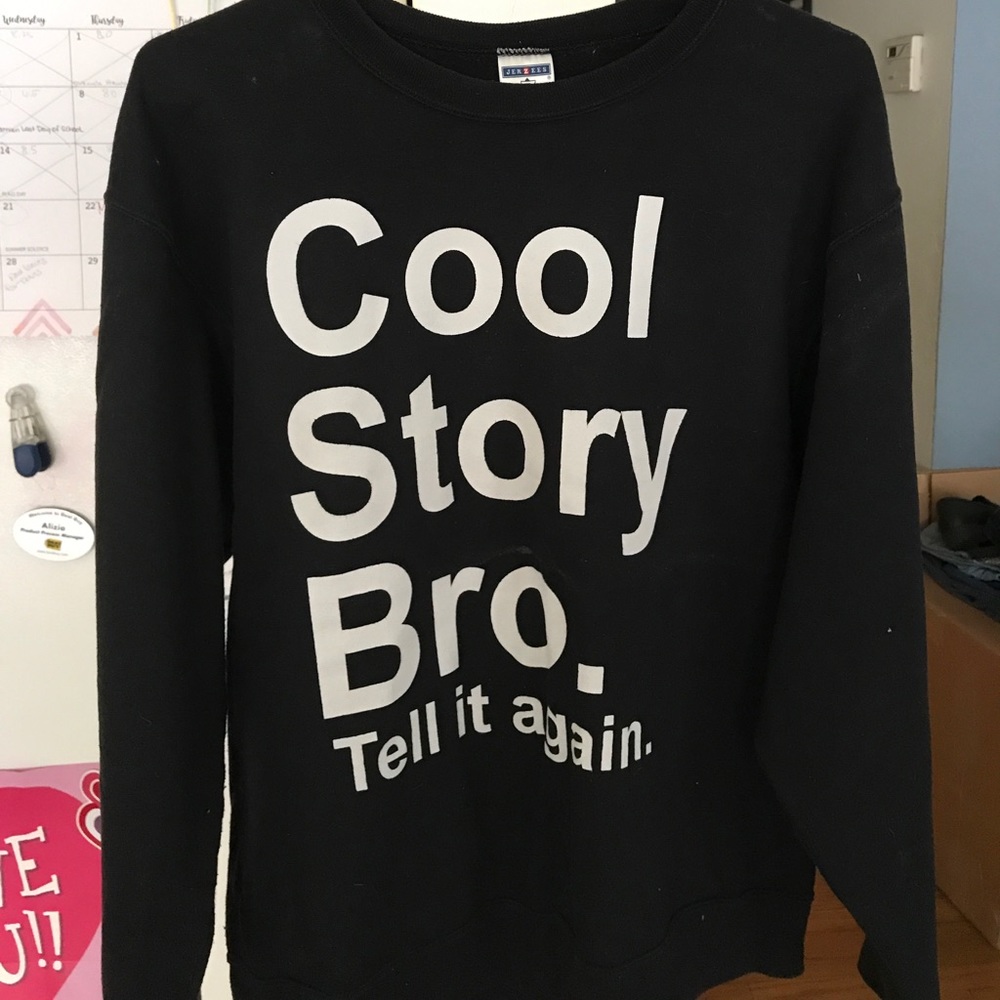 Black Graphic Sweatshirt