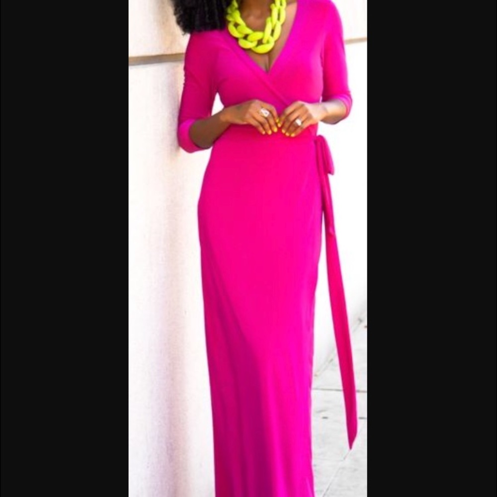 Wrap maxi dress
