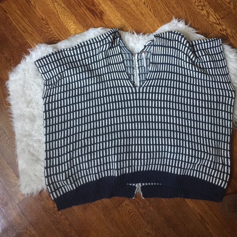 Free People Sweater Poncho