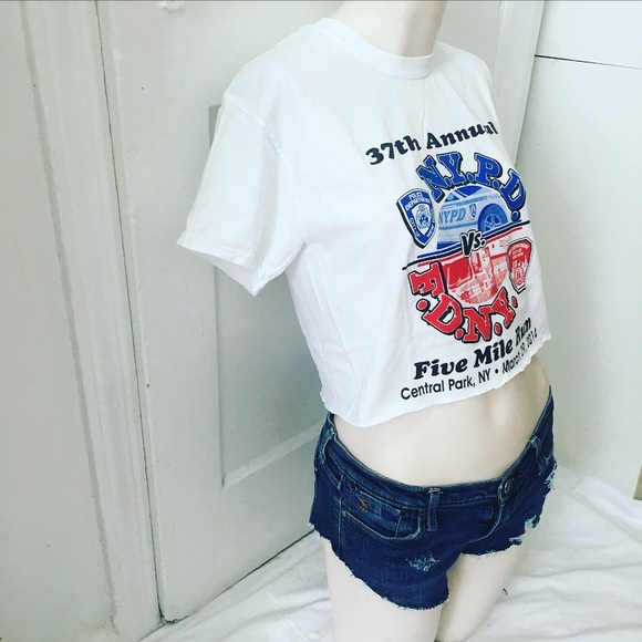 NYPD FDNY Crop Top - Picture 2 of 5
