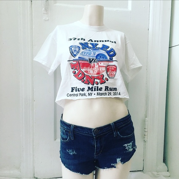 NYPD FDNY Crop Top - Picture 3 of 5