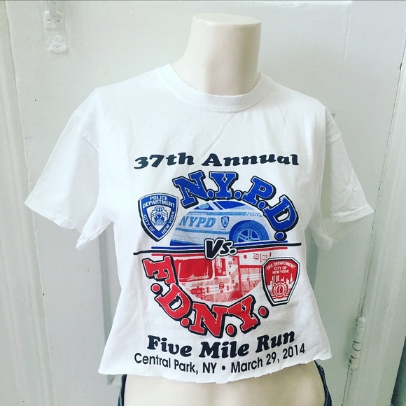 NYPD FDNY Crop Top - Picture 4 of 5