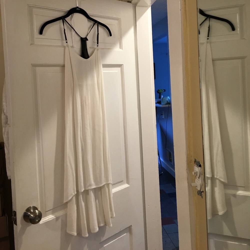 Honey Punch white racerback dress
