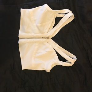 White night out crop top