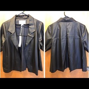 BCBGeneration Jackets & Coats - BCBGeneration Short Sleeve Leather Jacket- NWT BCBGeneration Jackets & Coats - BCBGeneration Short Sleeve Leather Jacket- NWT
