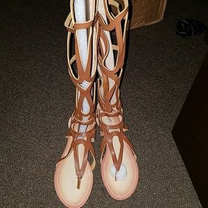 Camel Brown Gladiator Sandals NEW!!