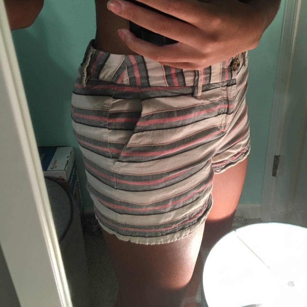 Merona Pink Striped Shorts