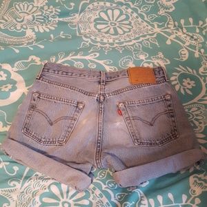 Levi 501 high waisted vintage shorts