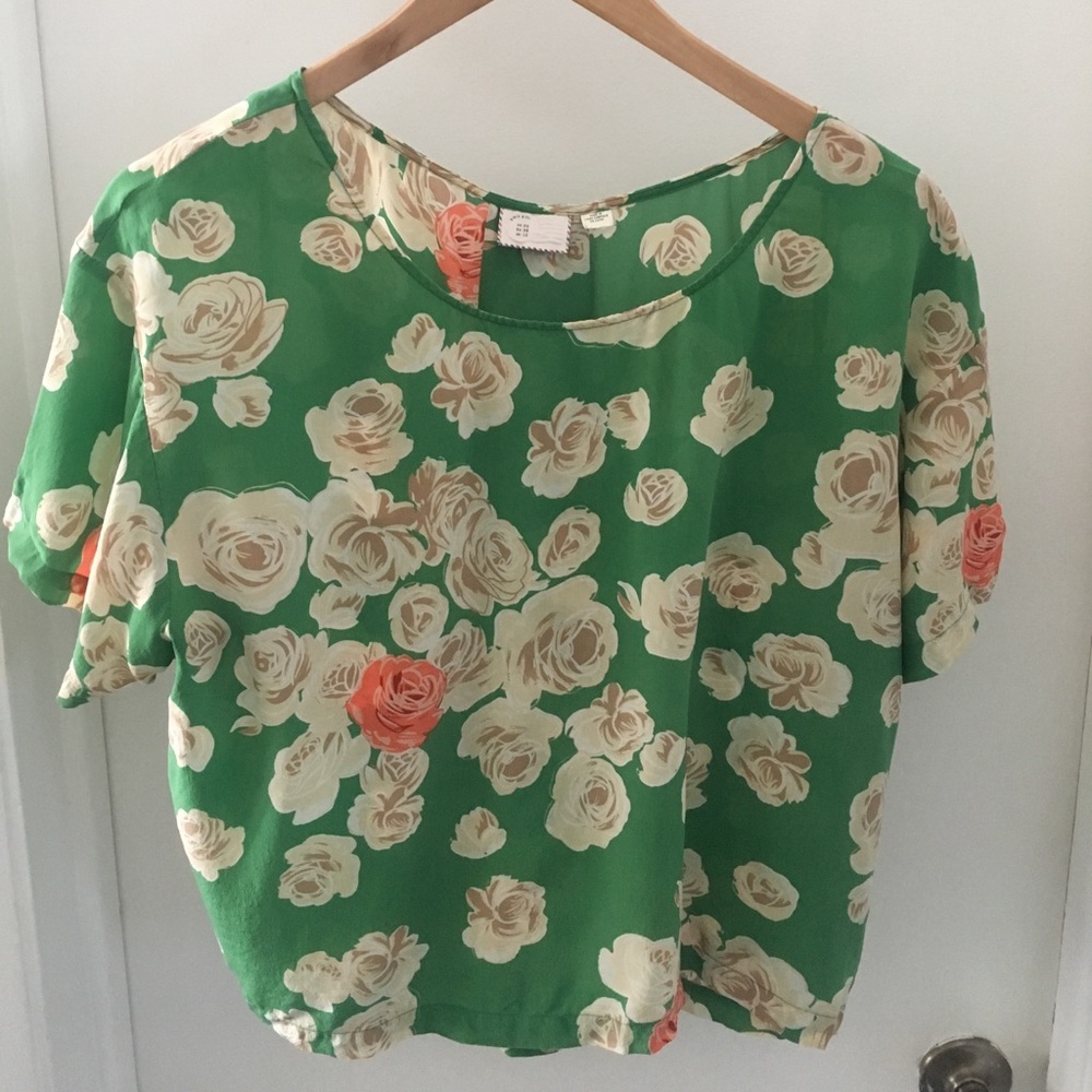 Floral Anthropologie Blouse