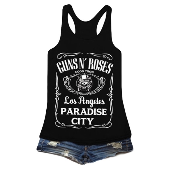 Tops -  RESTOCKING soon Cali GIRLS Guns n' roses tank