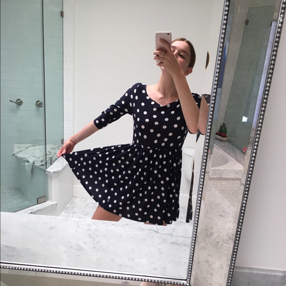 One of a kind vintage polka dot dress!