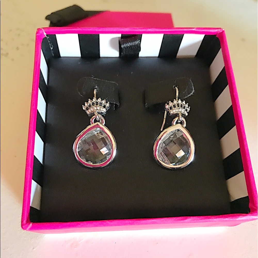 Juicy Couture Pretty Little Gem Teardrop Earrings