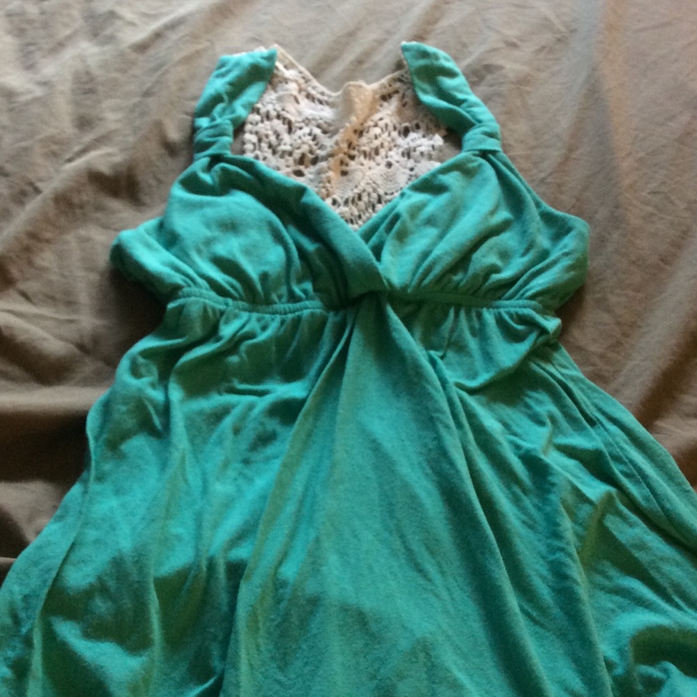 Cute summery top with crocheted back