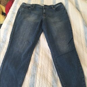 High waist skinny ankle jean
