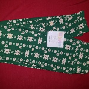 LuLaRoe OS leggings Halloween skulls nwt