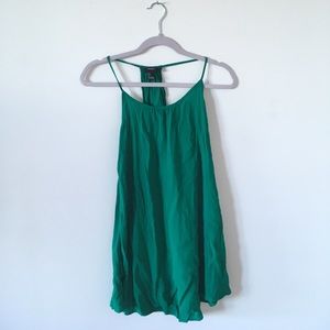Kelly green boho dress