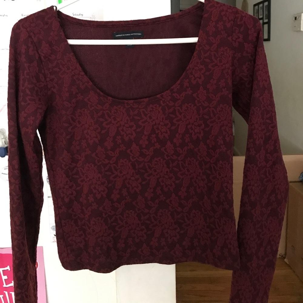 Floral Lacey Mid Crop Top