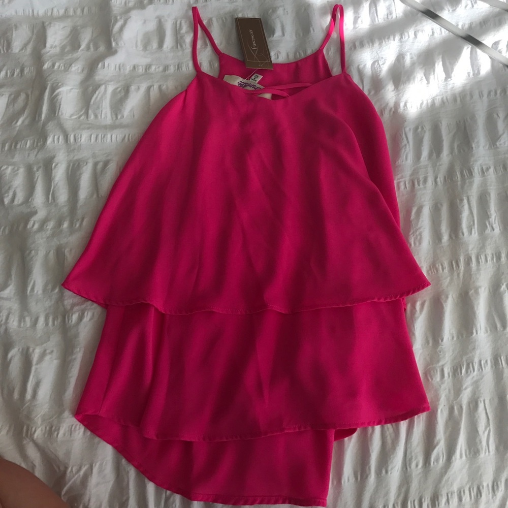 Hot pink tank top