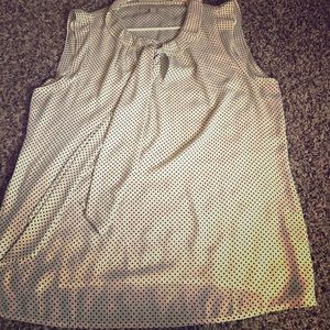 💕 Loft Cream & Black Polka Dot Blouse 💕