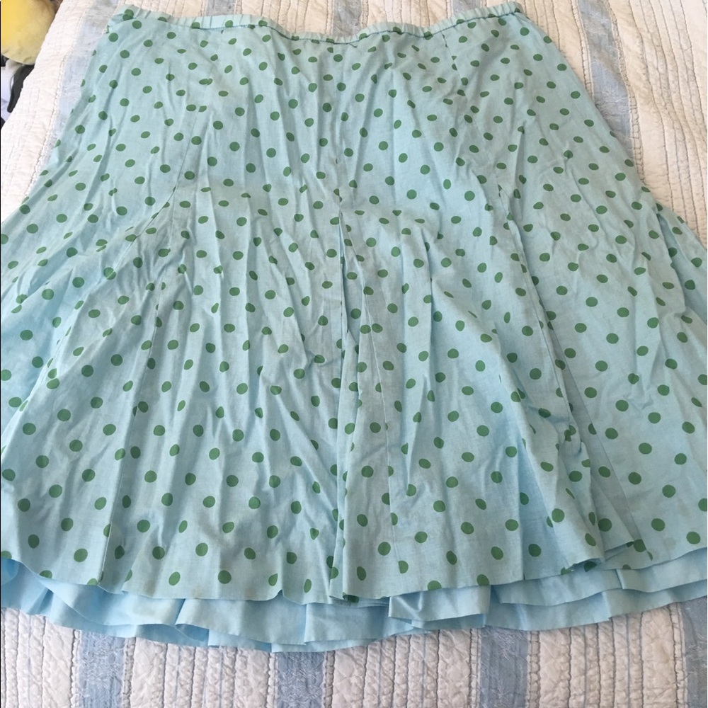 Adorable polka dot skirt! Garnet Hill!