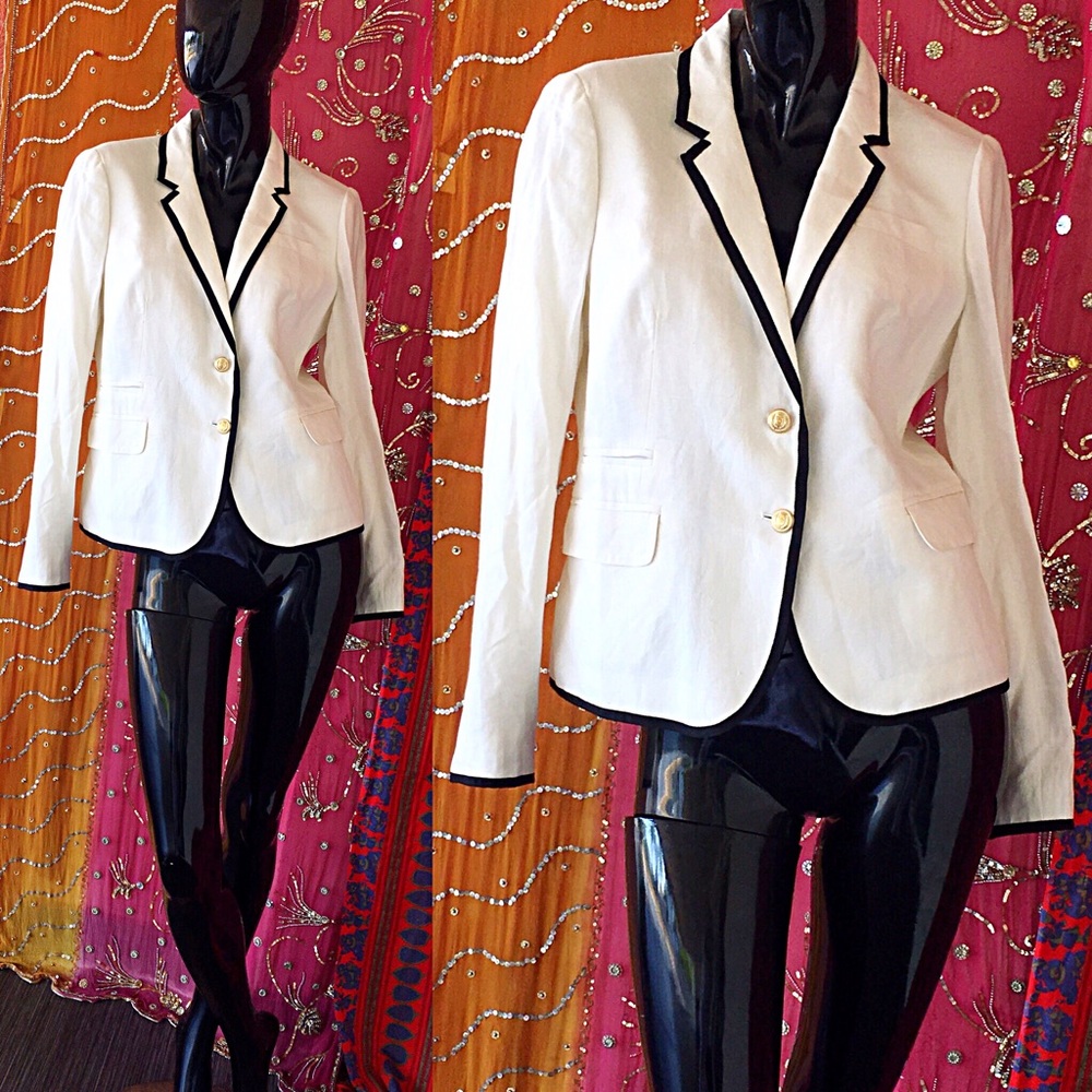 J. CREW NWT Linen Schoolboy Blazer