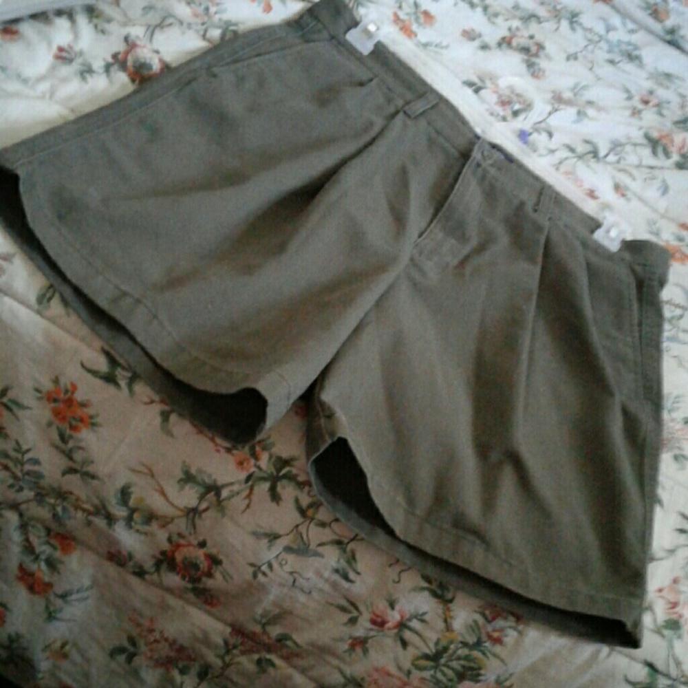 Olive Green Dockery Shorts