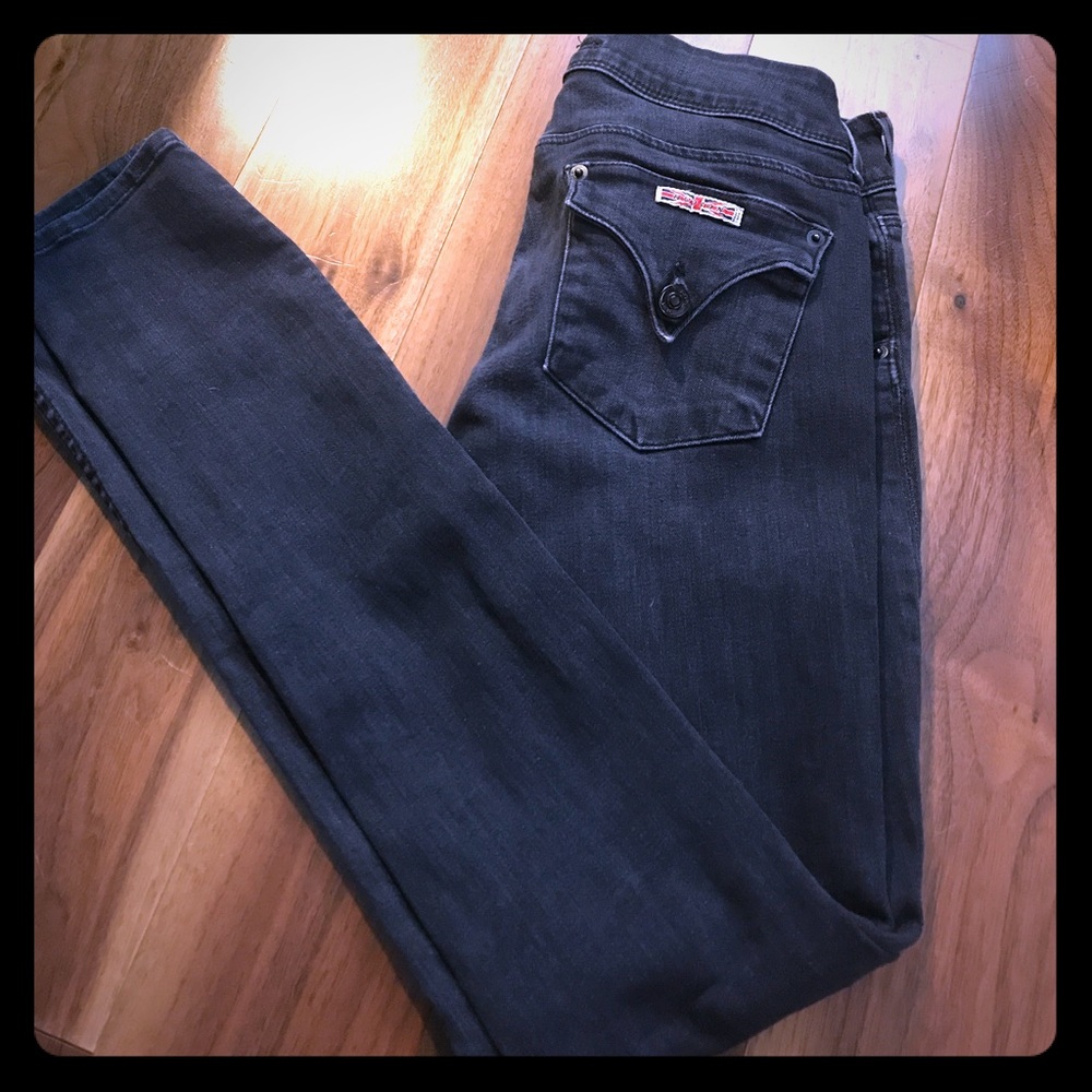 Gray Hudson skinny jeans