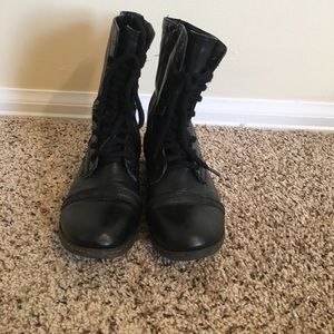Black Madden Girl Combat Boot