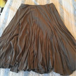 Charcoal gray swing skirt by Garnet Hill!
