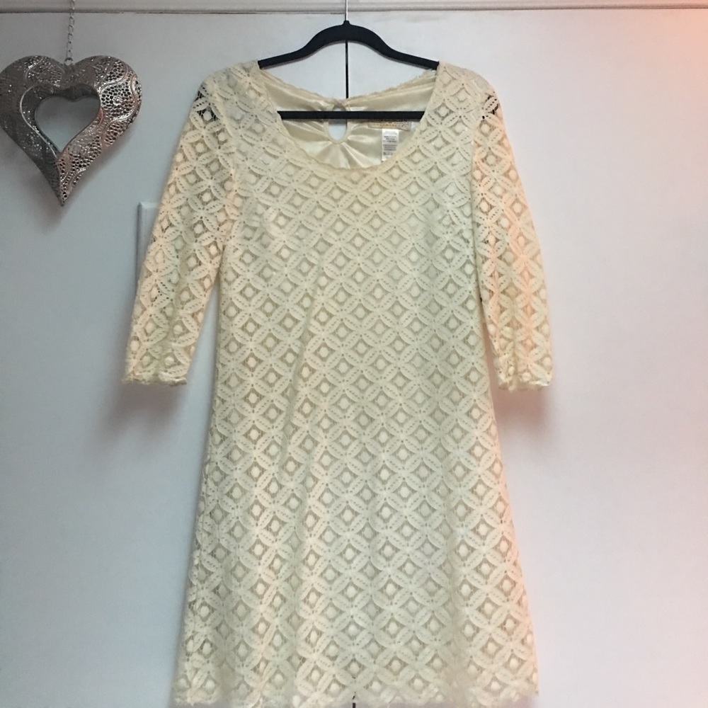 Francesca's White Lace Dress