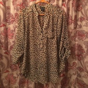 Wetseal pullover cheetah print tunic. Size XL.