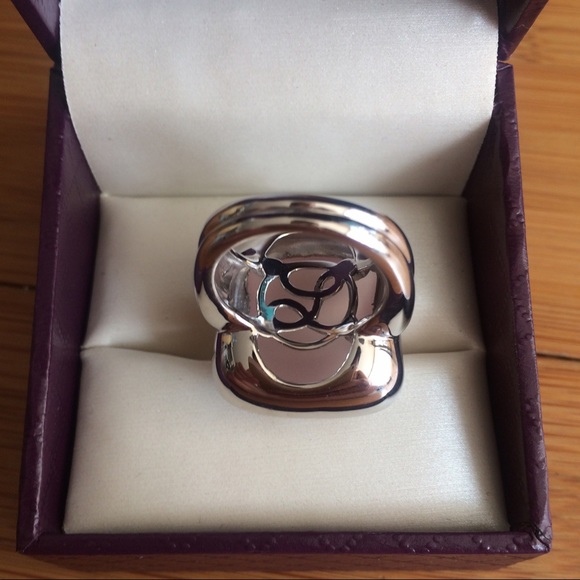 NIB Lisa Bridge Rose Quartz Ring - Picture 3 of 4