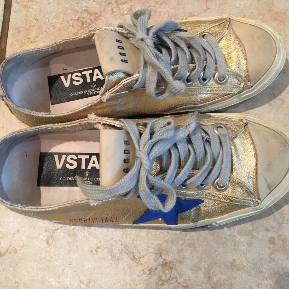 Golden Goose Deluxe Brand GGDB gold sneakers 36