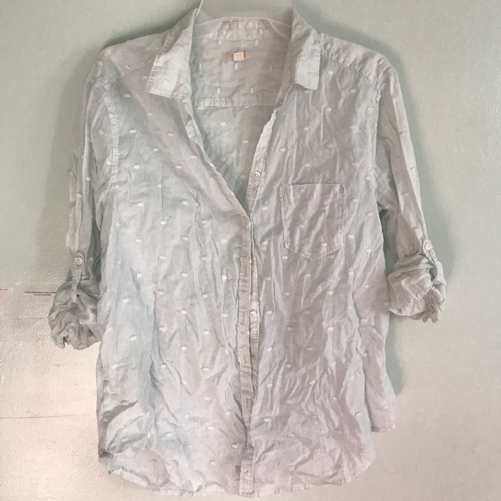 Aerie polka dot blouse