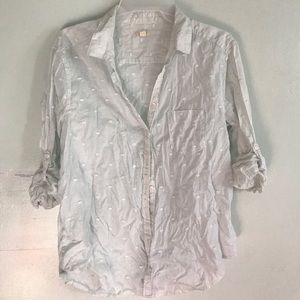 Aerie polka dot blouse