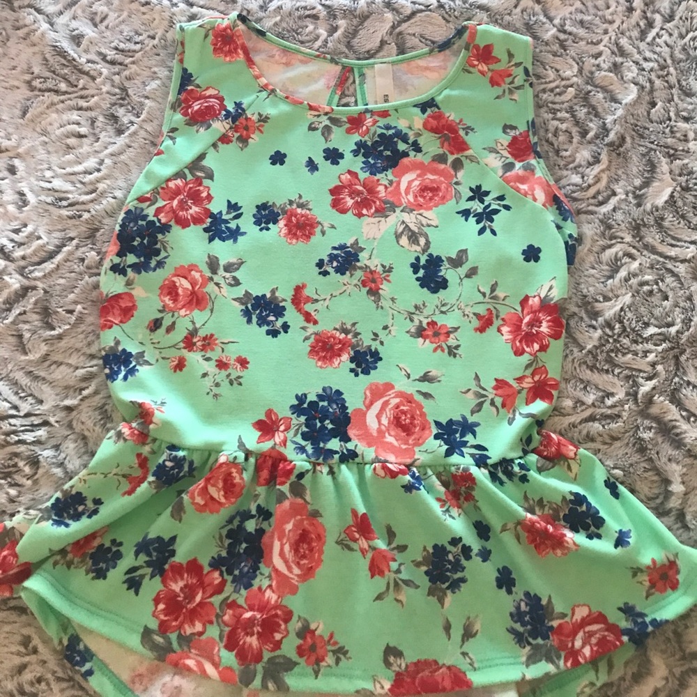 Floral Peplum Top