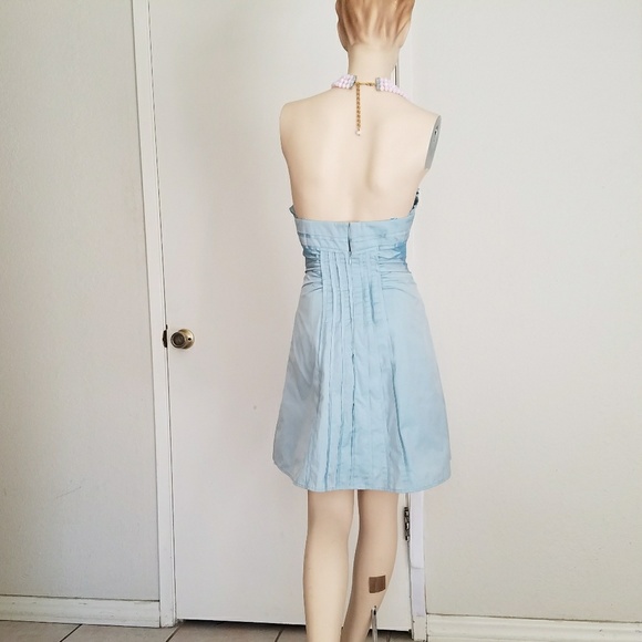 NOWT Bcbg Dress ice blue short prom evening Dress - Picture 3 of 3