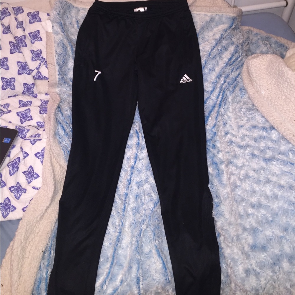Size Small Adidas Zip Up Leg Soccer Pants #7