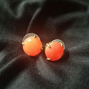 Stella & Dot coral studs