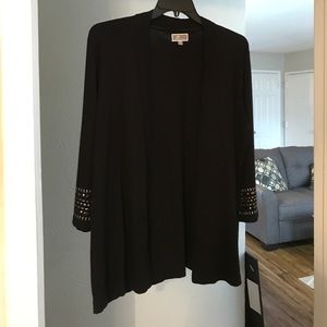 Black JM collection cardigan