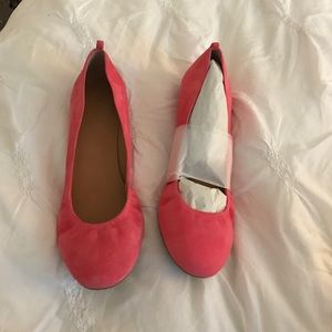 J. Crew Cece Italian Suede Ballet Flats