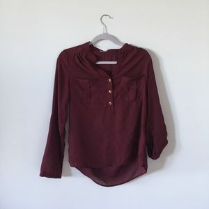 Maroon blouse