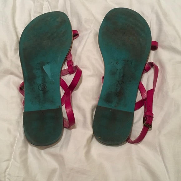 Pink and blue sandals - Picture 2 of 2