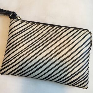 Coach Striped Wristlet