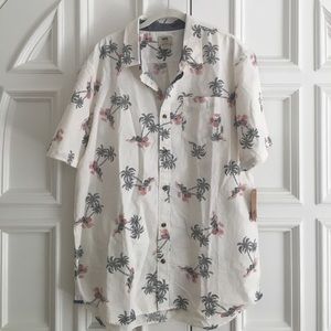 Vans tropical print cotton shirt