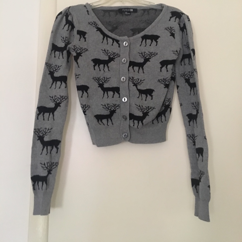 Rain deer Forever 21 cardigan