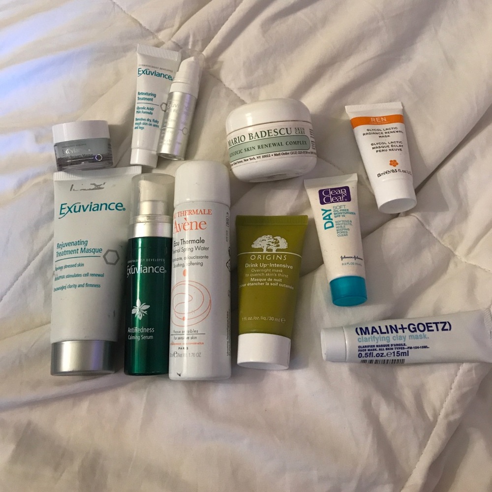 Face care products (bundled) Lancôme bag