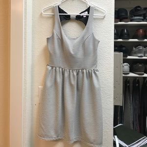 Candies sleeveless black and white striped dress