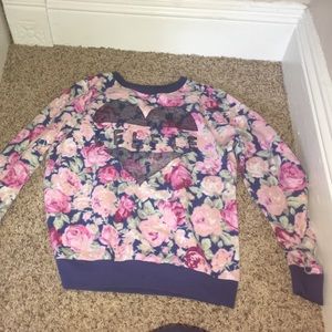 Flower "celfie " sweater